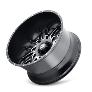 American Truxx DNA Satin black milled 22x12 -44 8x165.1mm 125.2mm - WheelWiz