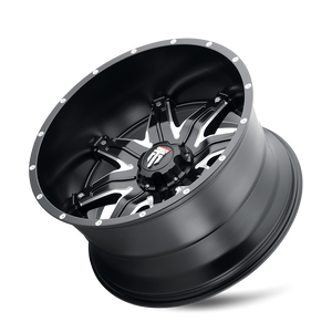 American Truxx LONESTAR Satin black milled 22x12 -44 6x135mm 87.1mm - WheelWiz