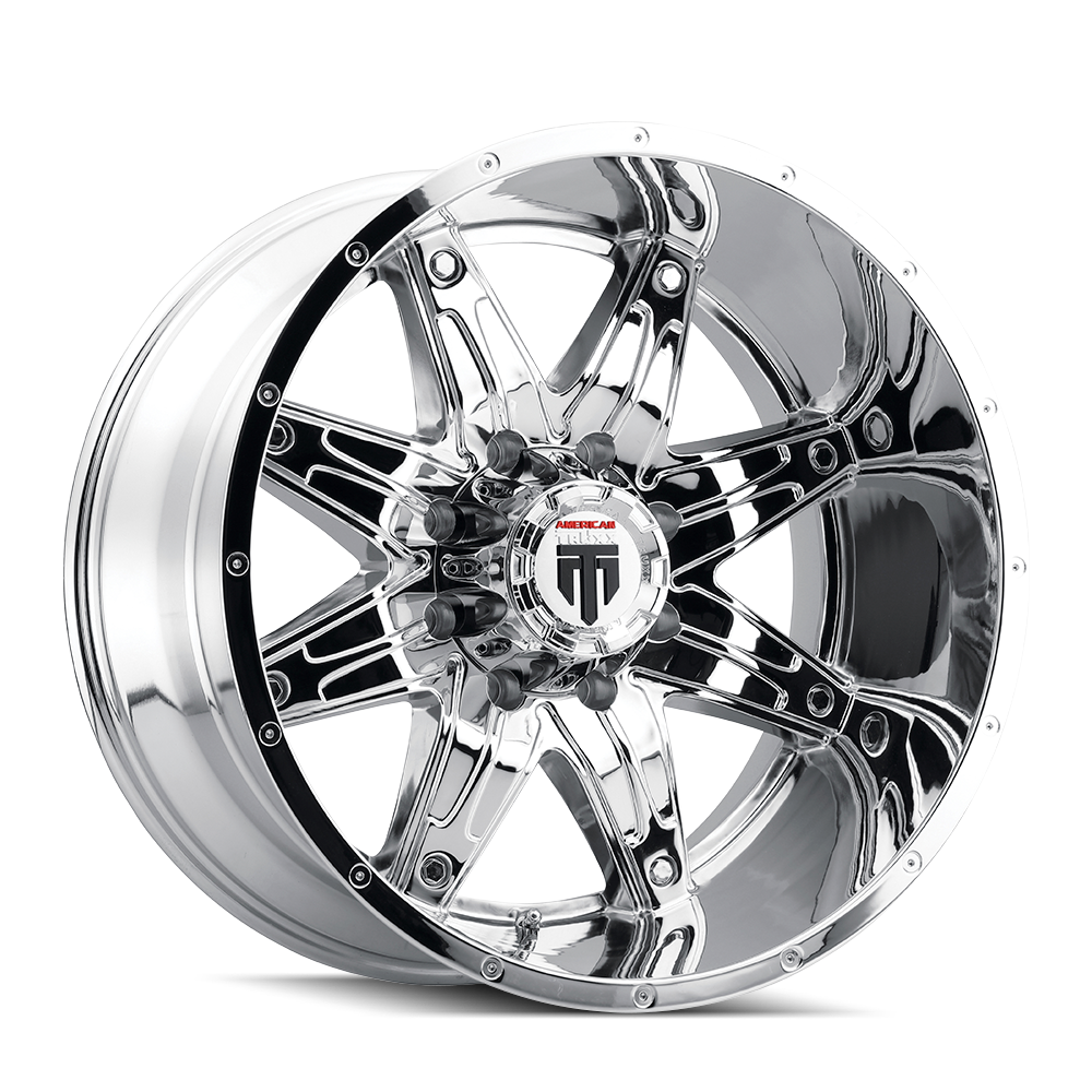 American Truxx LONESTAR Chrome 22x12 -44 5x150mm 110.3mm - Wheelwiz