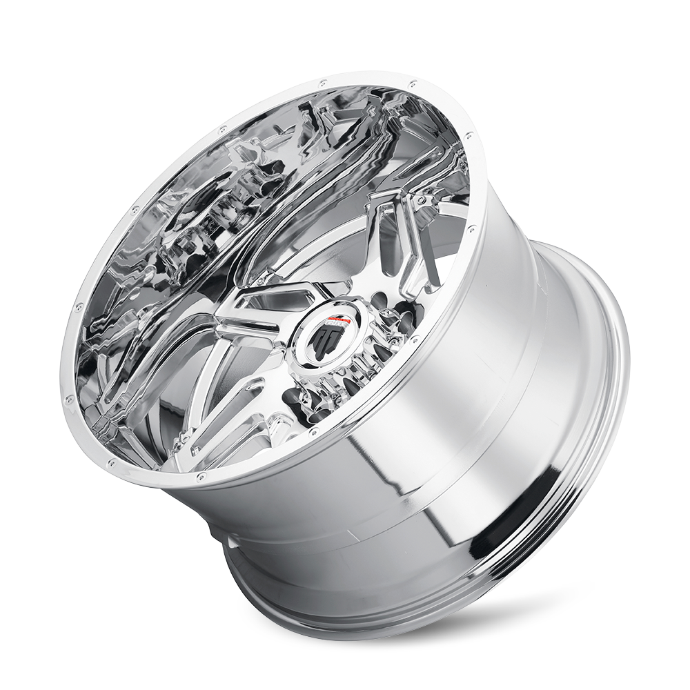 American Truxx SPURS Chrome 24x14 -76 6x139.7mm 106.1mm - WheelWiz