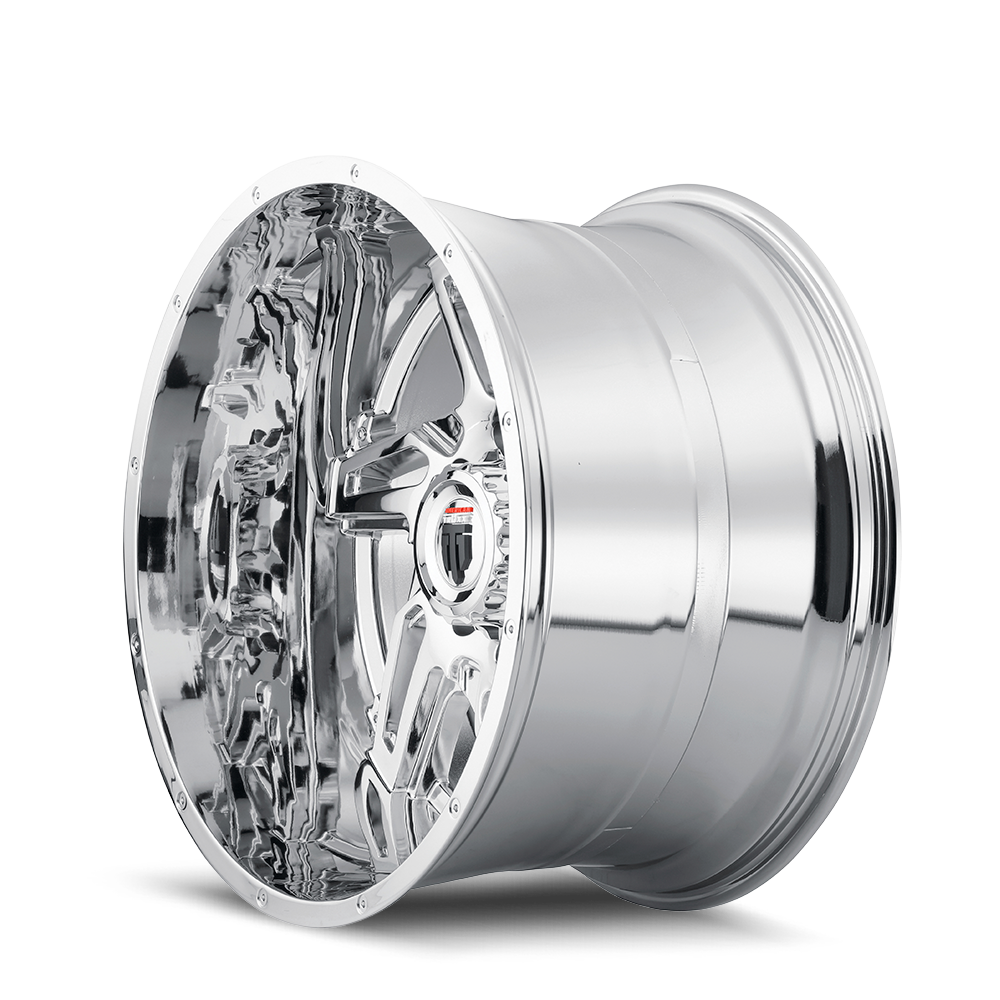 American Truxx SPURS Chrome 24x14 -76 8x180mm 125.2mm - Wheelwiz