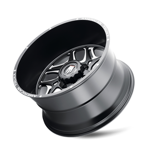 American Truxx SWEEP Satin black milled 24x14 -76 6x139.7mm 106.1mm - Wheelwiz