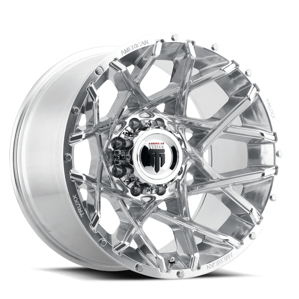 American Truxx GRIDLOCK Polished 20x12 -44 8x165.1mm 125.2mm - WheelWiz