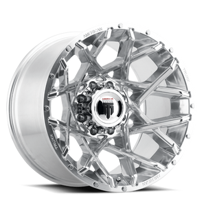 American Truxx GRIDLOCK Polished 20x12 -44 8x180mm 124.2mm - WheelWiz