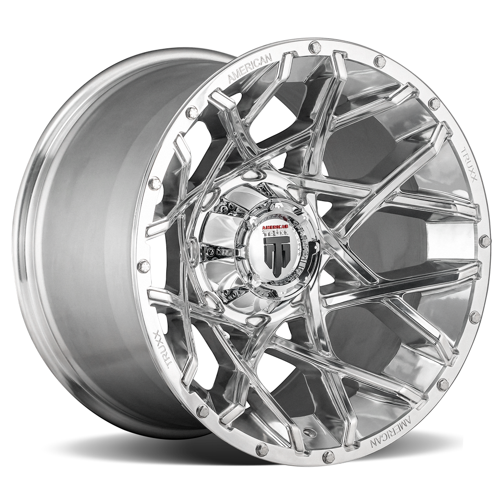 American Truxx GRIDLOCK Polished 20x12 -44 8x165.1mm 125.2mm - WheelWiz