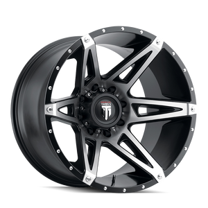 American Truxx KUTZ Gloss black machined 20x9 -12 6x135|6x139.7mm 106.1mm - WheelWiz