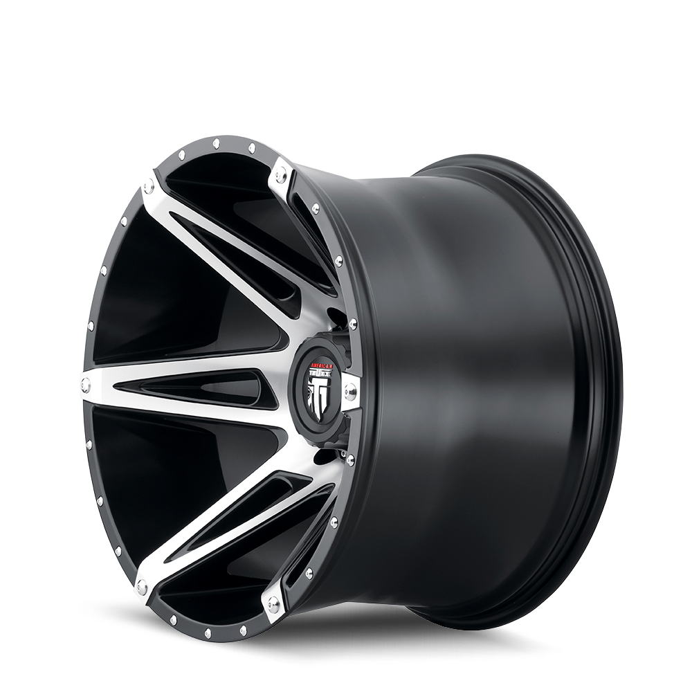 American Truxx KUTZ Gloss black machined 20x9 -12 5x127|5x139.7mm 78.1mm - Wheelwiz