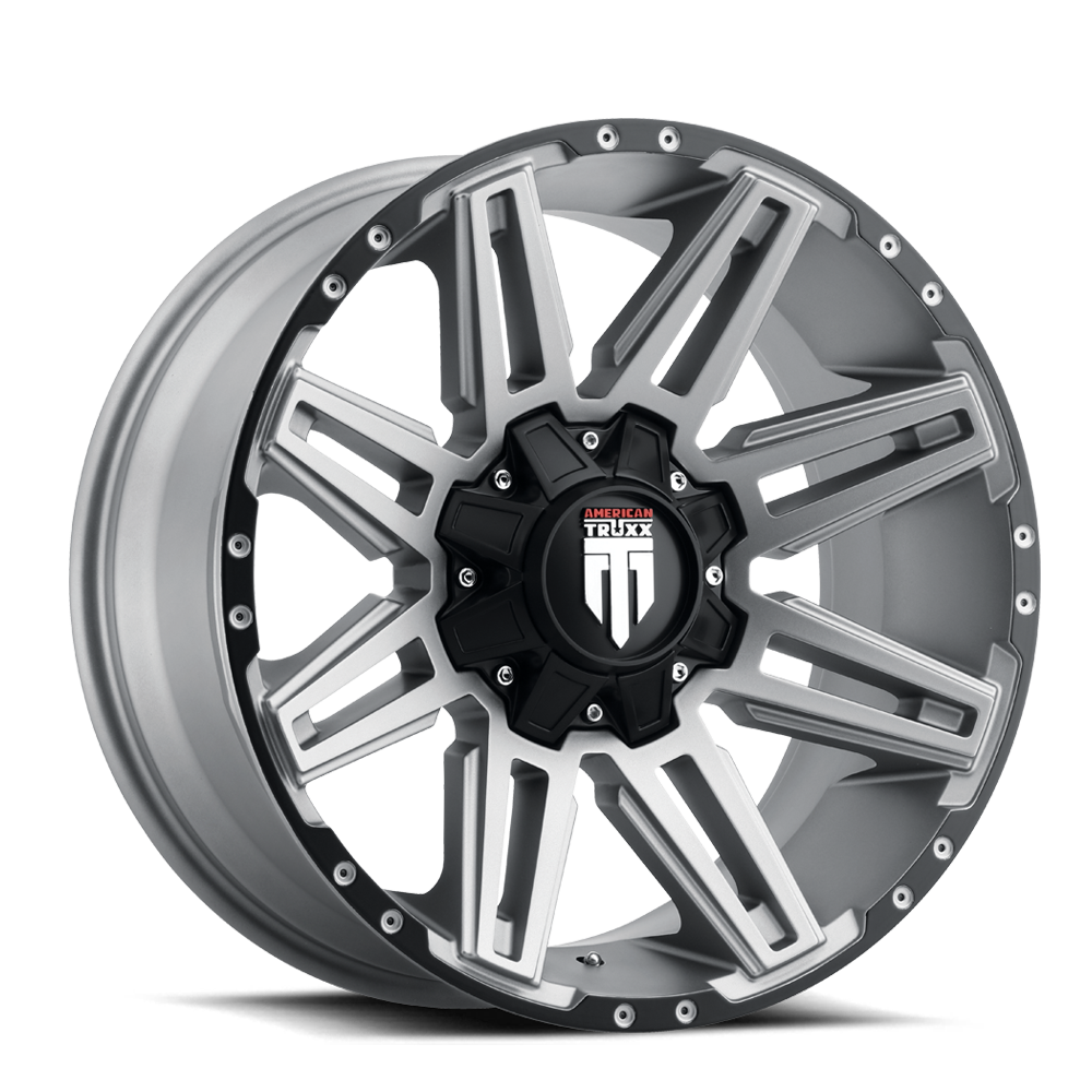 American Truxx BOOM Matte gunmetal 20x9 -12 8x180mm 124.2mm - WheelWiz