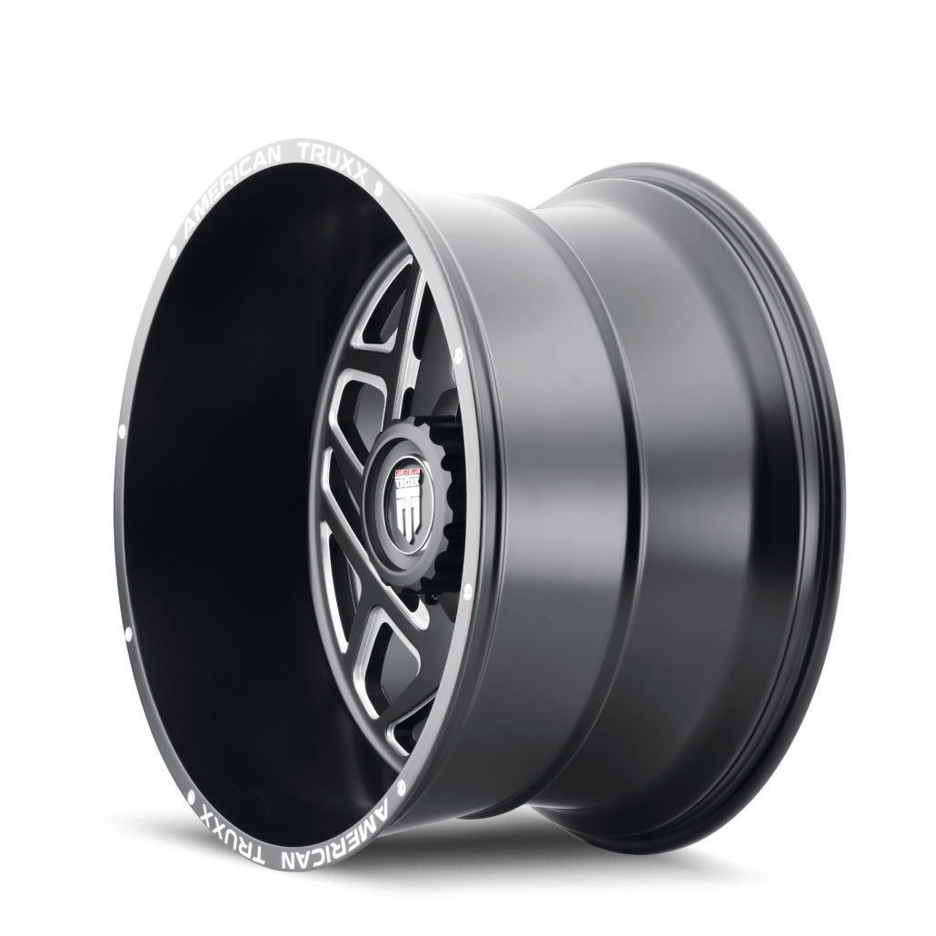 American Truxx COSMOS Satin black milled 20x12 -44 6x135|6x139.7mm 106.1mm - WheelWiz