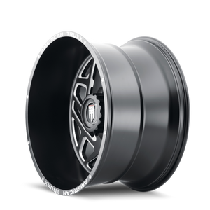 American Truxx COSMOS Satin black milled 20x12 -44 6x135|6x139.7mm 106.1mm - WheelWiz