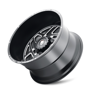 American Truxx COSMOS Satin black milled 22x12 -44 8x165.1mm 125.2mm - Wheelwiz