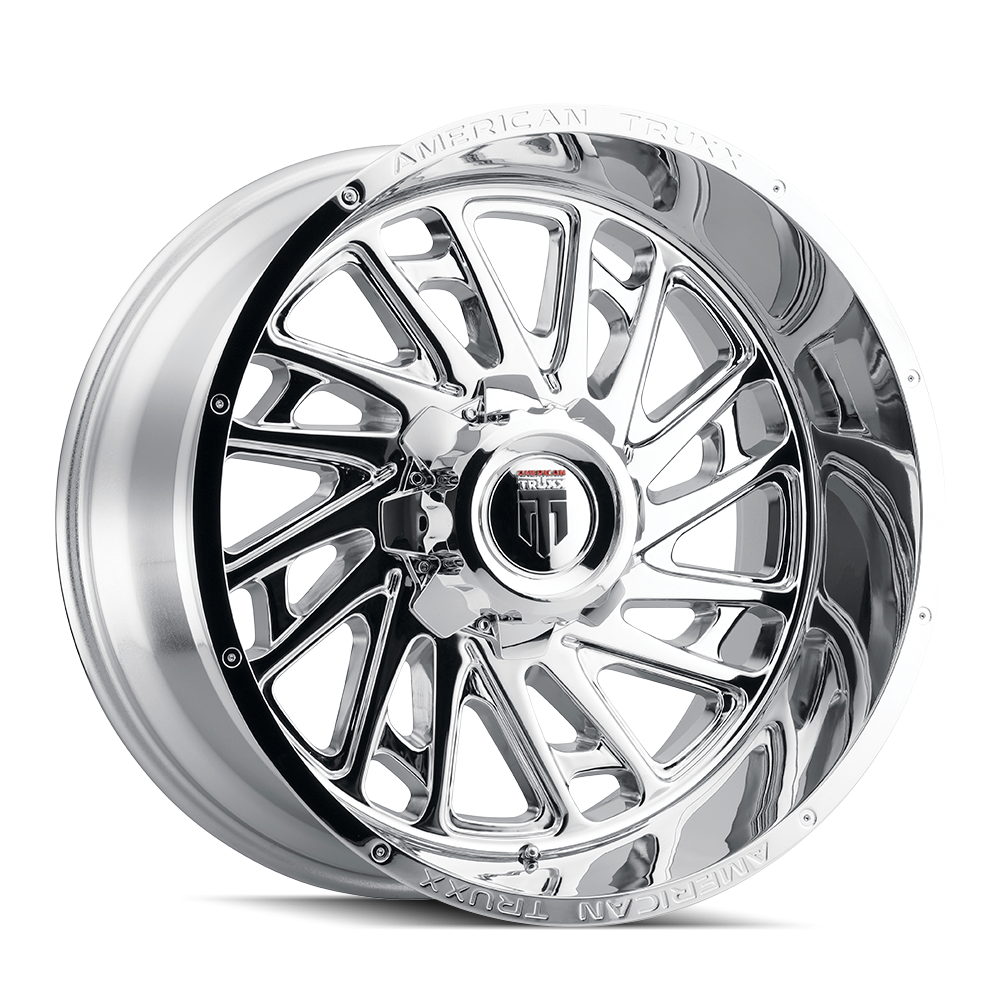 American Truxx BLADE Chrome 24x14 -76 8x170mm 125.2mm - Wheelwiz