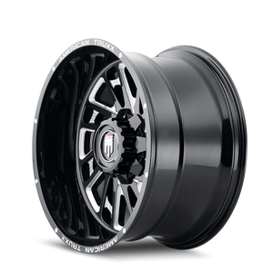 American Truxx BLADE Gloss black milled 24x14 -76 5x150mm 110.3mm - Wheelwiz