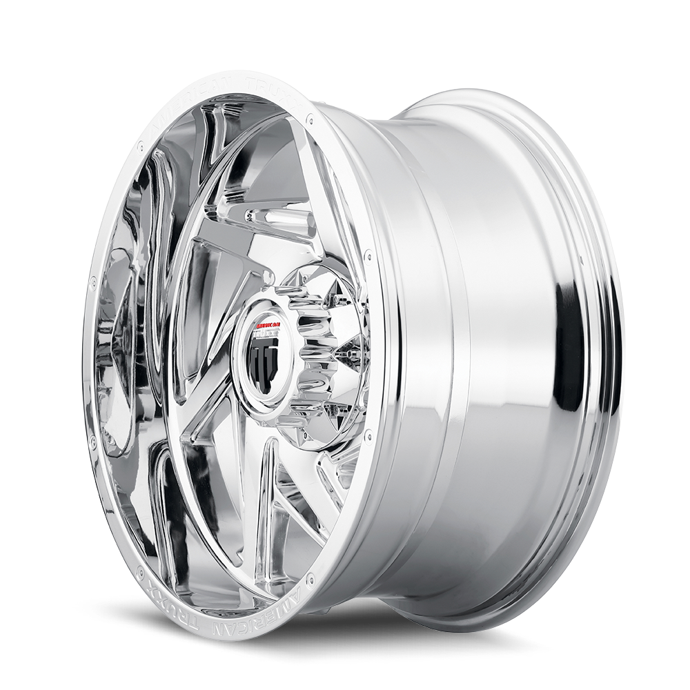 American Truxx SPIRAL Chrome 20x10 -24 6x135|6x139.7mm 106.1mm - Wheelwiz
