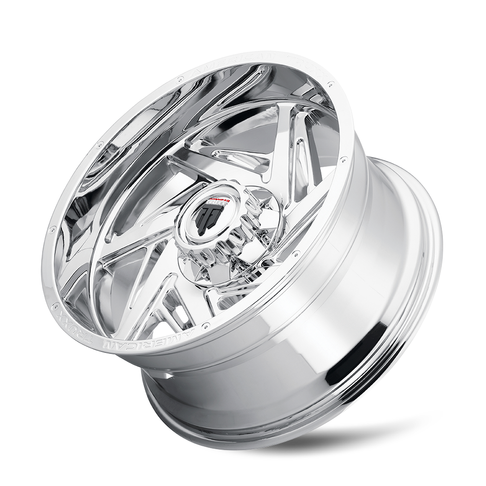 American Truxx SPIRAL Chrome 20x10 -24 8x165.1mm 125.2mm - Wheelwiz