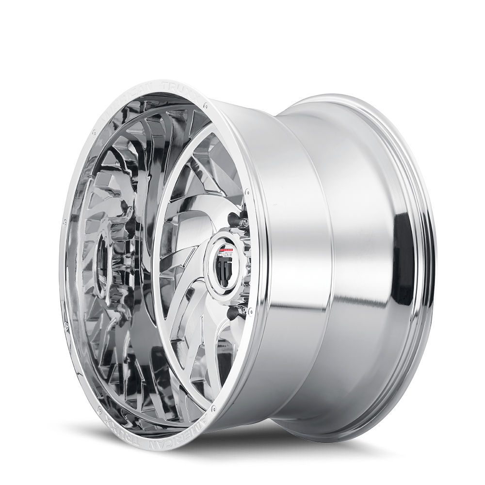 American Truxx XCLUSIVE Chrome 22x12 -44 8x180mm 124.2mm - Wheelwiz