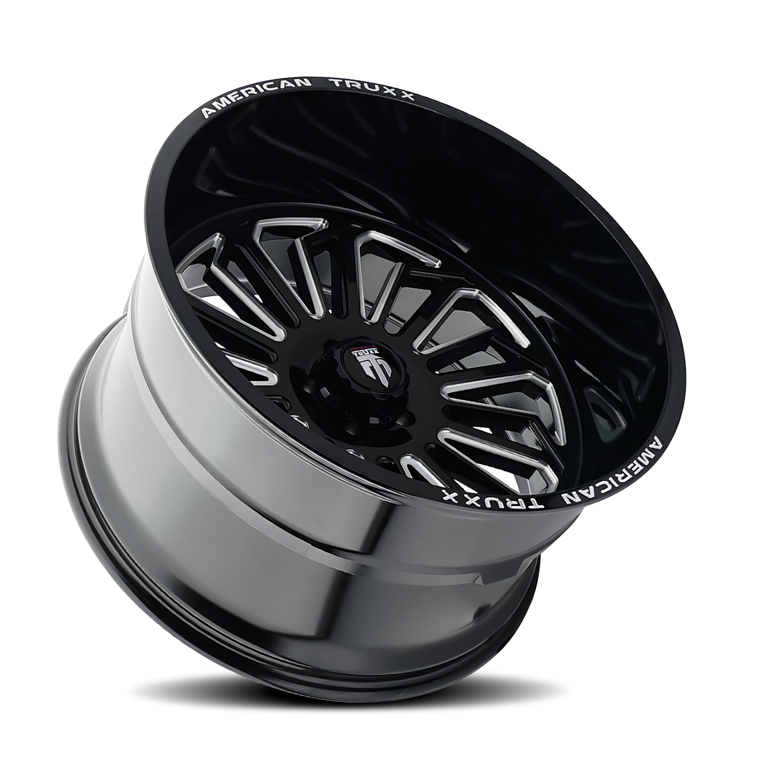 American Truxx BUTCHER Gloss black milled 22x12 -51 5x139.7mm 87.1mm - Wheelwiz