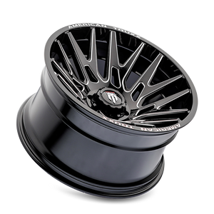 American Truxx EVOLUTION Gloss black milled 22x12 -44 8x170mm 125.2mm - Wheelwiz