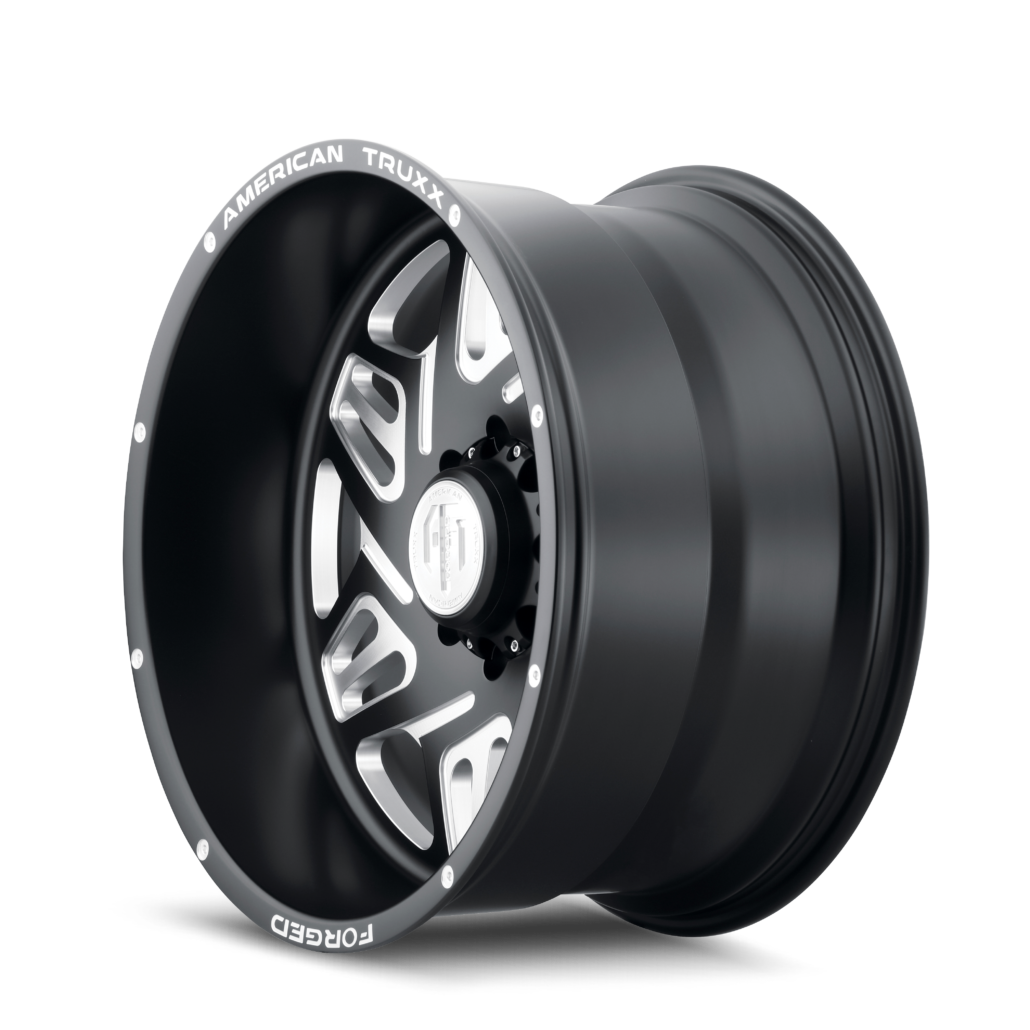 American Truxx ORION Matte black milled 22x12 -44 8x170mm 125.2mm - WheelWiz