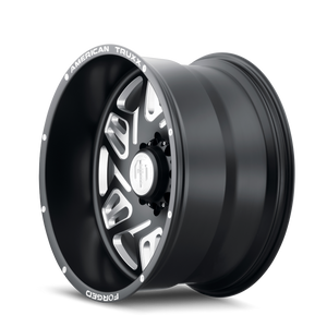 American Truxx ORION Matte black milled 22x12 -44 8x170mm 125.2mm - WheelWiz