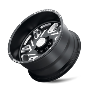 American Truxx ORION Matte black milled 22x12 -44 8x170mm 125.2mm - WheelWiz