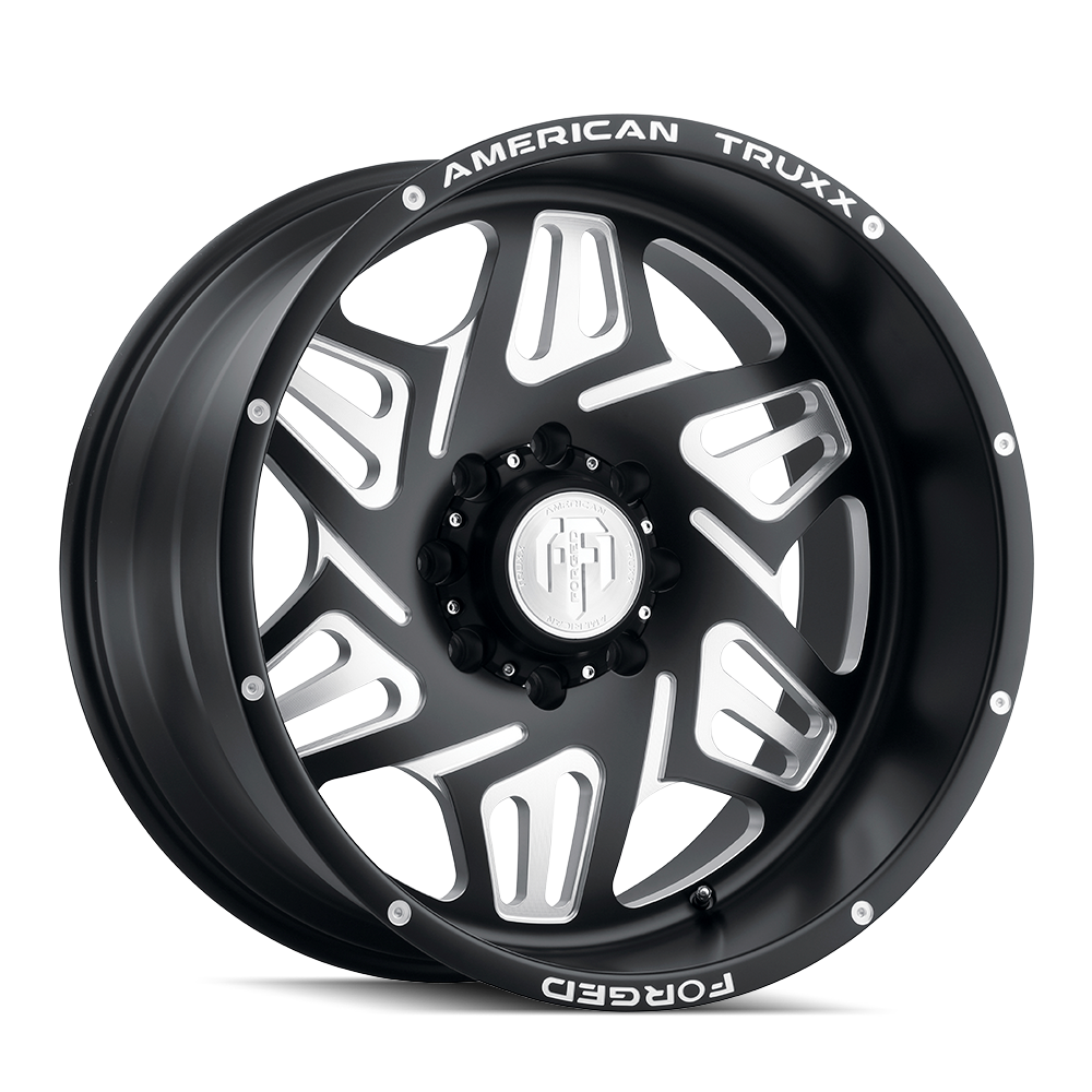 American Truxx ORION Matte black milled 22x12 -44 8x165.1mm 125.2mm - Wheelwiz