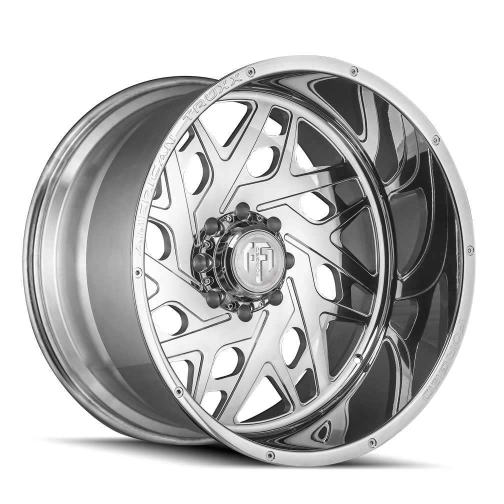 American Truxx ARIES Polished 24x14 -76 8x170mm 125.2mm - WheelWiz