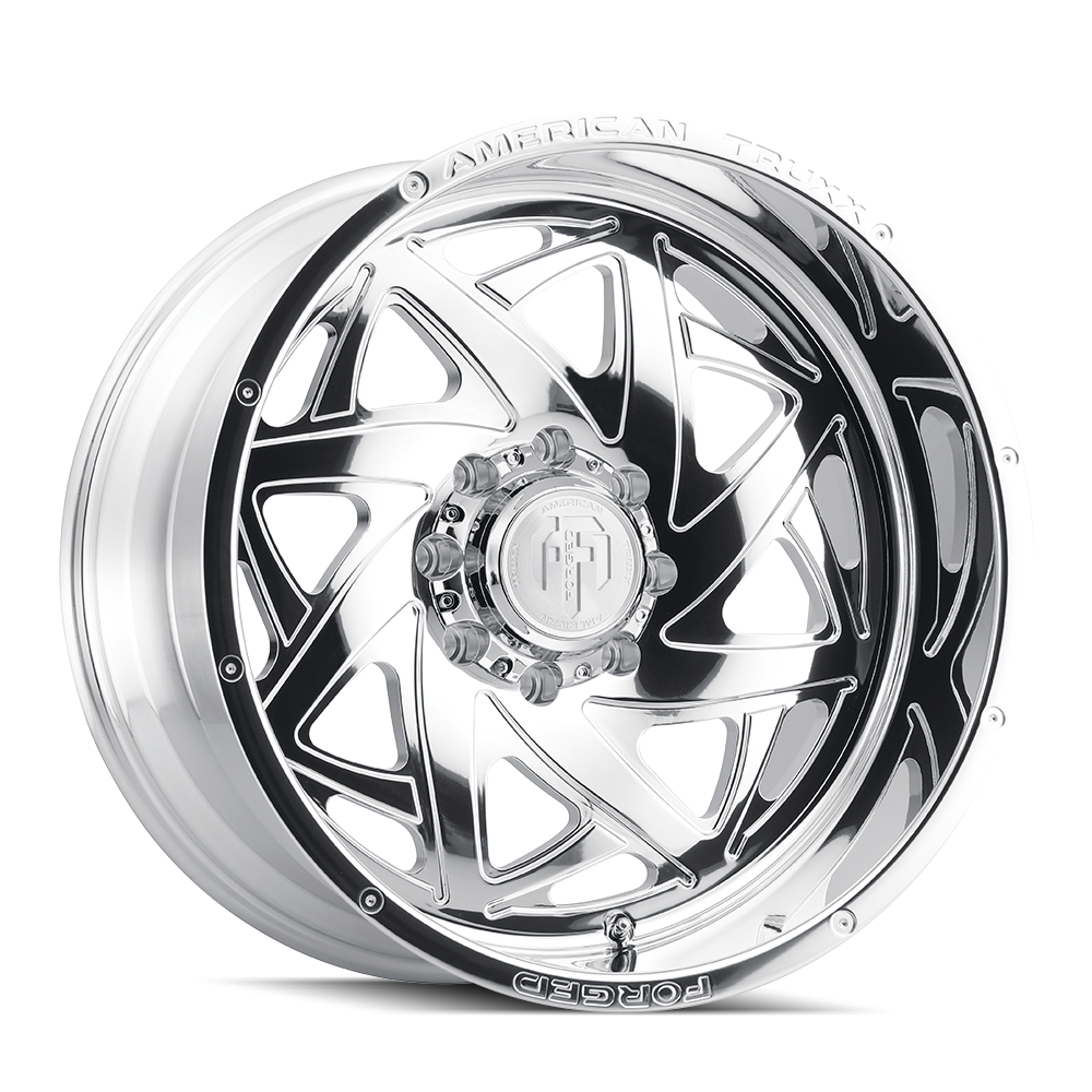 American Truxx KRONOS Polished 24x14 -76 8x165.1mm 125.2mm - Wheelwiz