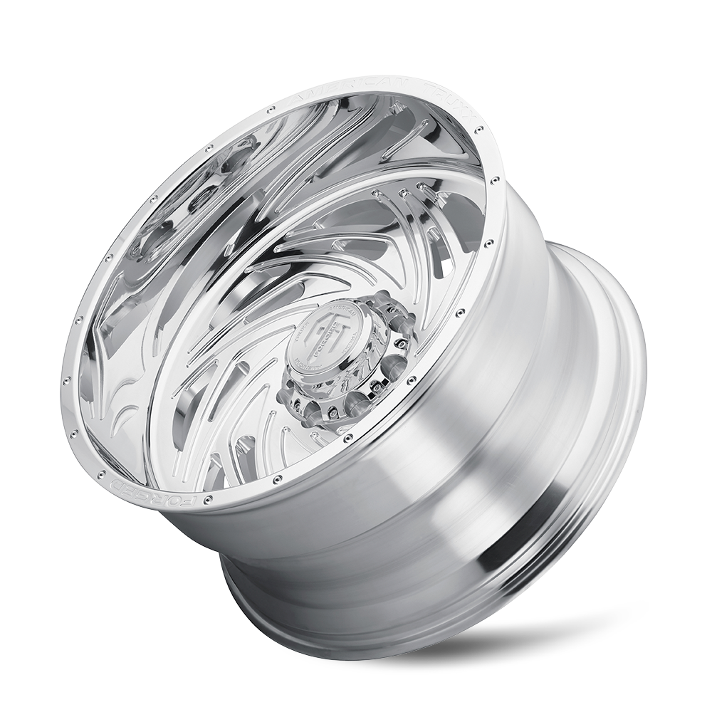 American Truxx TWISTED Polished 22x12 -44 8x170mm 125.2mm - Wheelwiz