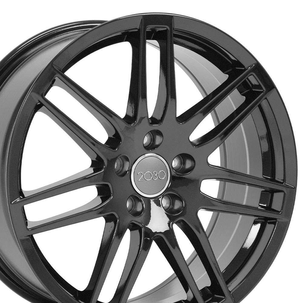 OE Wheels Replica AU05 Gloss Black 18x8.0 +42 5x112mm 66.6mm - Wheelwiz