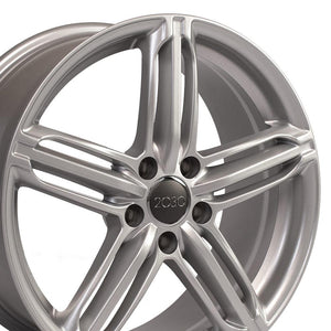 OE Wheels Replica AU12 Silver 18x8.0 +35 5x112mm 66.6mm