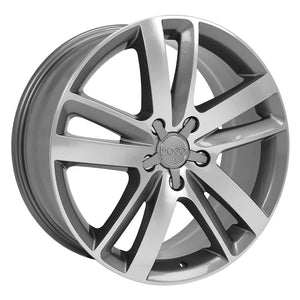 OE Wheels Replica AU20 Gunmetal Machined 20x9.0 +60 5x130mm 71.6mm