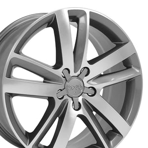 OE Wheels Replica AU20 Gunmetal Machined 20x9.0 +60 5x130mm 71.6mm