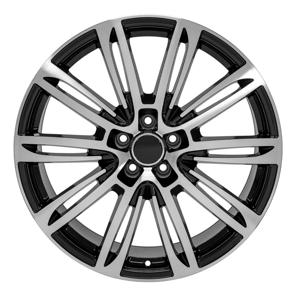 OE Wheels Replica AU21 Black Machined 20x9.0 +35 5x112mm 66.6mm - Wheelwiz