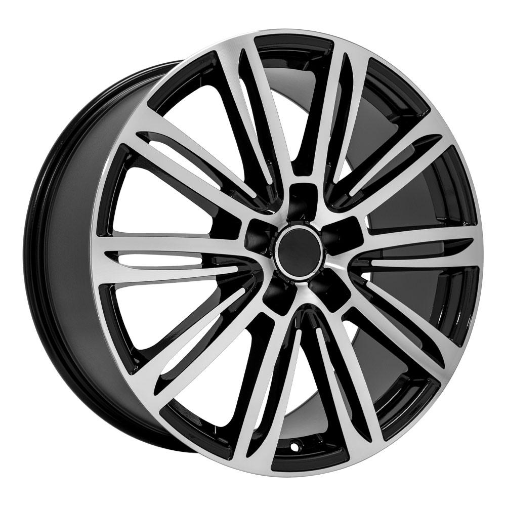 OE Wheels Replica AU21 Black Machined 20x9.0 +35 5x112mm 66.6mm - Wheelwiz