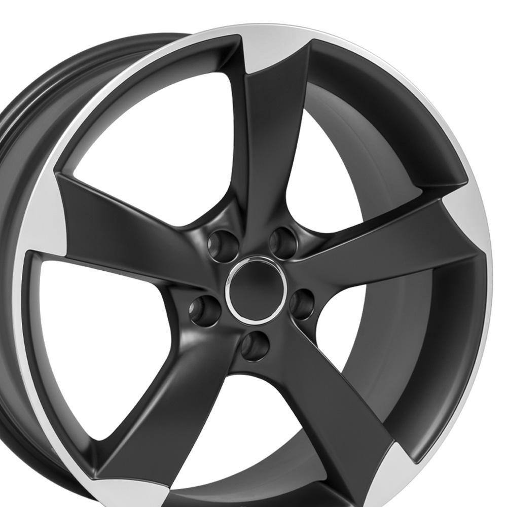 OE Wheels Replica AU29 Satin Black Machined 19x8.5 +35 5x112mm 66.6mm