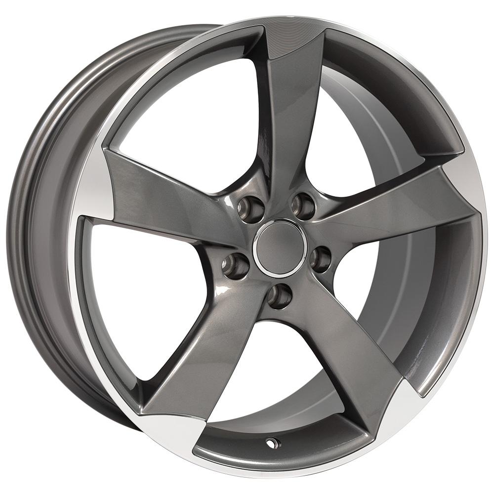 OE Wheels Replica AU29 Gunmetal Machined 19x8.5 +35 5x112mm 66.6mm