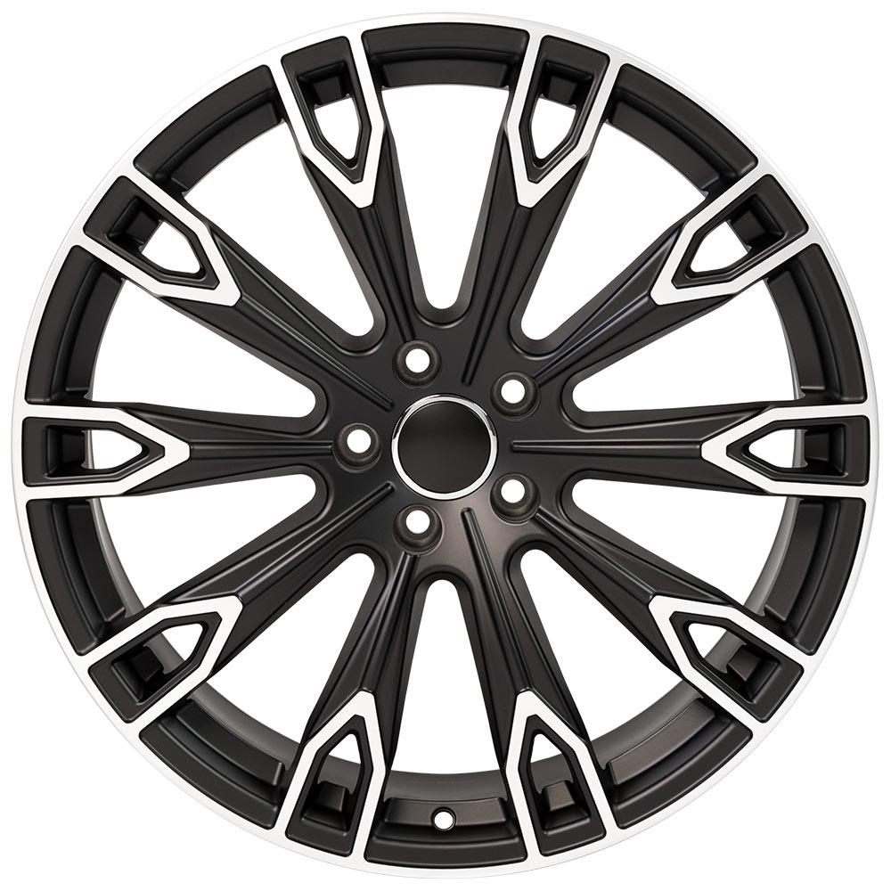 OE Wheels Replica AU32 Satin Black Machined 20x9.0 +33 5x112mm 66.6mm - Wheelwiz
