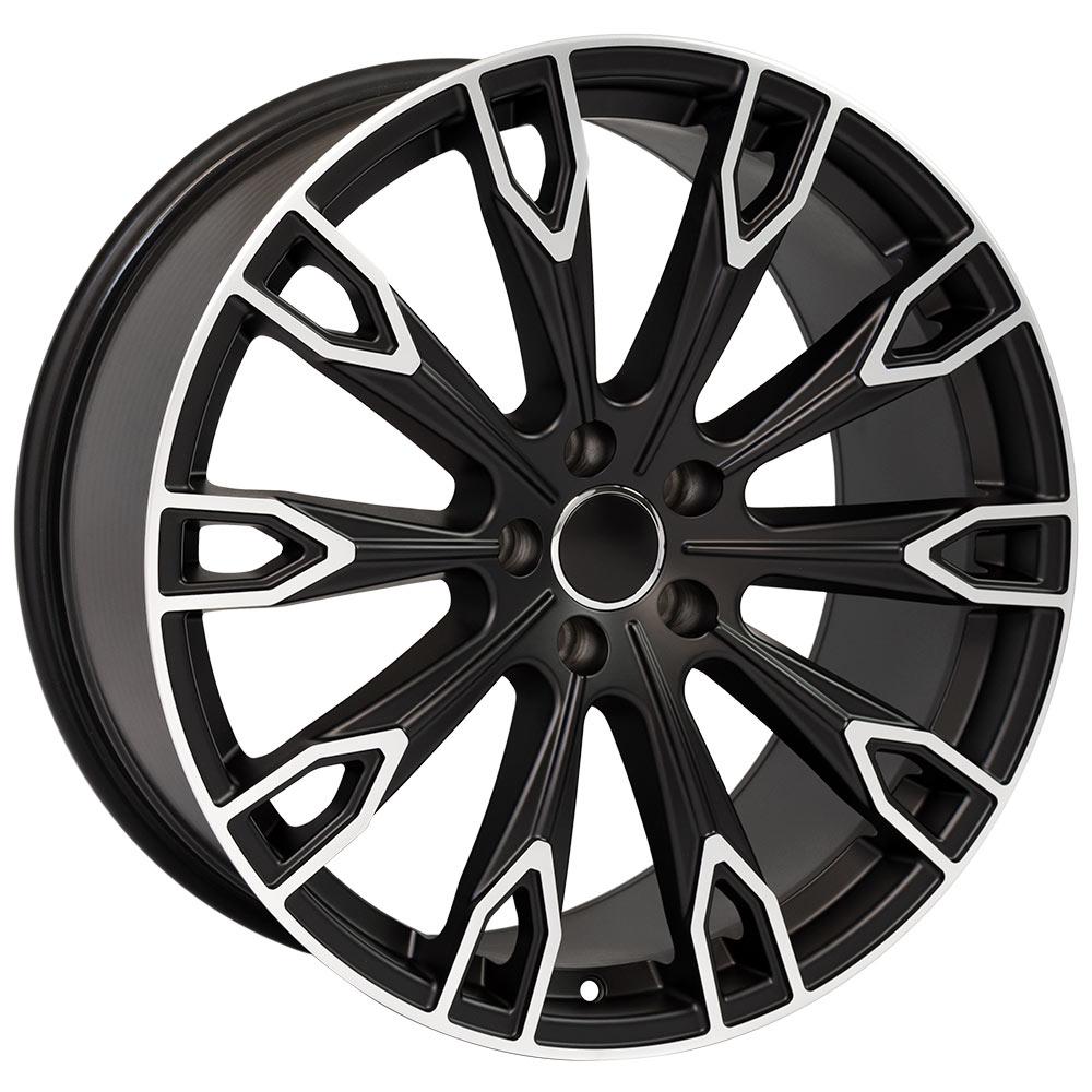 OE Wheels Replica AU32 Satin Black Machined 20x9.0 +33 5x112mm 66.6mm - Wheelwiz