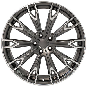 OE Wheels Replica AU32 Gunmetal Machined 20x9.0 +33 5x112mm 66.6mm