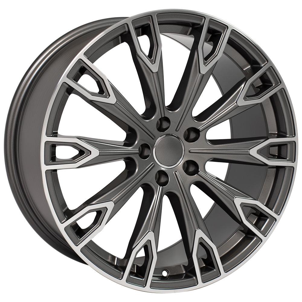 OE Wheels Replica AU32 Gunmetal Machined 20x9.0 +33 5x112mm 66.6mm - Wheelwiz