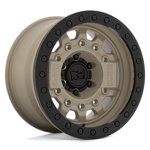 Black Rhino AVENGER BEADLOCK Desert Sand W/ Black Hardware 17x8.5 -30 6x139.7mm 112.1mm - Wheelwiz