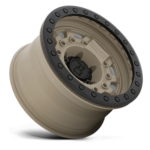 Black Rhino AVENGER BEADLOCK Desert Sand W/ Black Hardware 17x8.5 -30 6x139.7mm 112.1mm - Wheelwiz