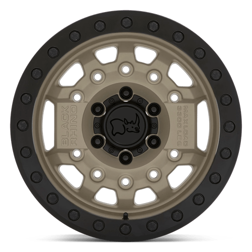 Black Rhino AVENGER BEADLOCK Desert Sand W/ Black Hardware 17x8.5 -30 6x139.7mm 112.1mm - Wheelwiz