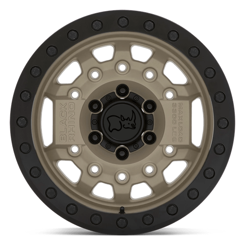 Black Rhino AVENGER BEADLOCK Desert Sand W/ Black Hardware 17x8.5 0 6x139.7mm 112.1mm - Wheelwiz