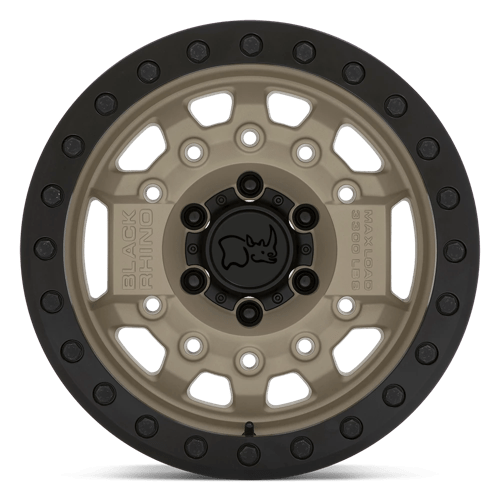 Black Rhino AVENGER BEADLOCK Desert Sand W/ Black Hardware 17x8.5 -32 5x127mm 71.5mm - WheelWiz