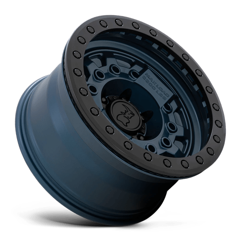 Black Rhino AVENGER BEADLOCK Navy Blue W/ Black Hardware 17x8.5 -30 6x139.7mm 112.1mm - Wheelwiz
