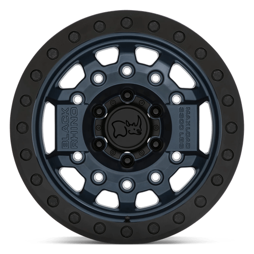 Black Rhino AVENGER BEADLOCK Navy Blue W/ Black Hardware 17x8.5 0 6x139.7mm 112.1mm - Wheelwiz