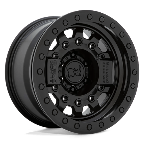 Black Rhino AVENGER BEADLOCK Matte Black W/ Black Hardware 17x8.5 -30 6x139.7mm 112.1mm - Wheelwiz