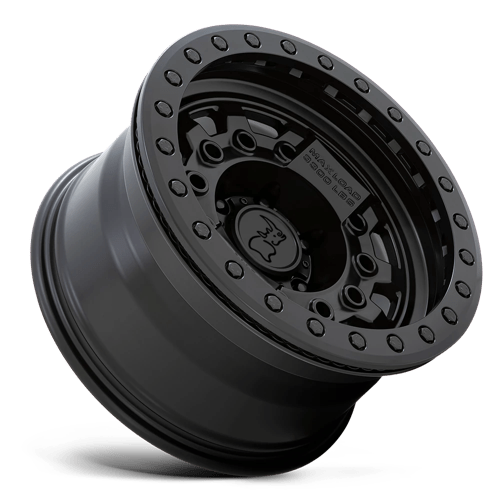 Black Rhino AVENGER BEADLOCK Matte Black W/ Black Hardware 17x8.5 -32 5x127mm 71.5mm - Wheelwiz
